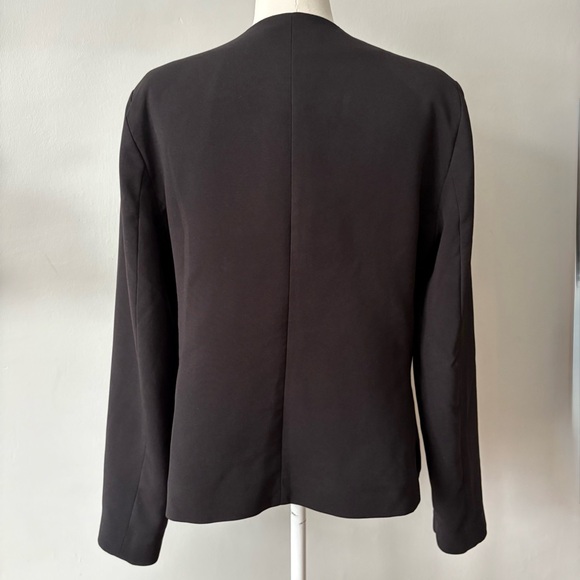 3 for $30 🌸 Mango Black Open Front Blazer Minimalist Business Jacket Large - Picture 2 of 12